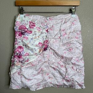 For Love & Lemons Floral Patchwork Mini Skirt – Size M – NWT